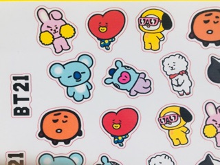 Sticker BT21 chỉ 5k