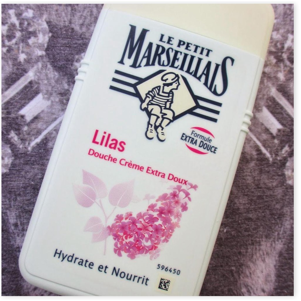 [Mã giảm giá mỹ phẩm chính hãng] Le Petit Marseillais Lilas - Sữa Tắm Dạng Kem Chiết Xuất Từ Hoa Tử Đinh Hương 250ml