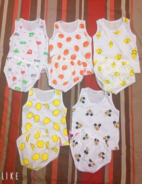 Sét 5 bộ cotton chip cho bé