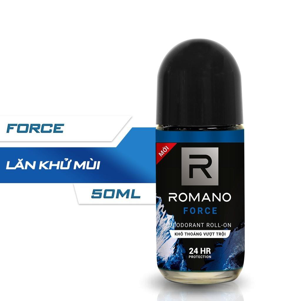 SMP- Lăn khử mùi cao cấp Romano Force mạnh mẽ tự tin kháng khuẩn & khô thoáng cả ngày 50ml