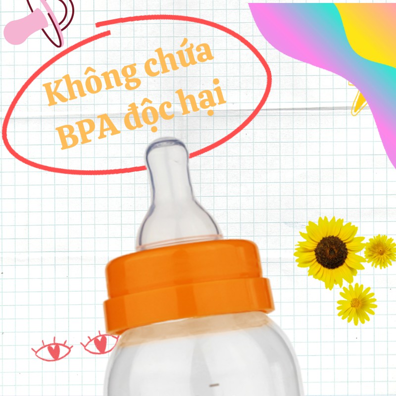 Bình Sữa Agi Premium 60ML/ 140ML/ 250ML Cho Bé Có Van Chống Sặc Chống Đầy Hơi ( mẫu mới)