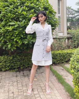 Đầm phối sơmi