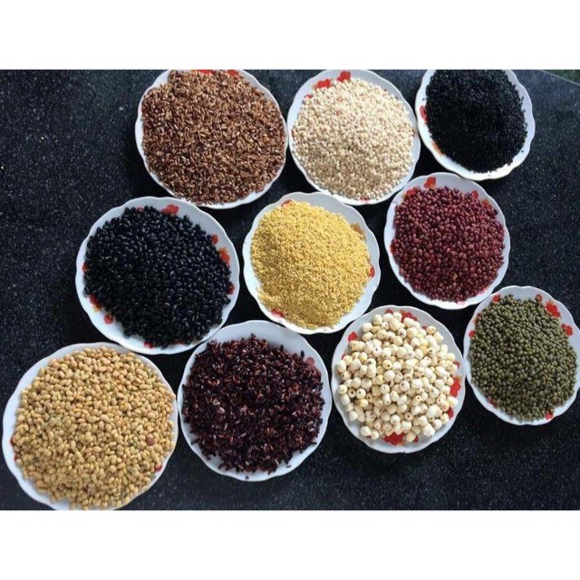 Bột THẬP CỐC DINH DƯỠNG thơm ngon thay thế bữa ăn hộp 1kg (Gồm 10 loại hạt và đậu)