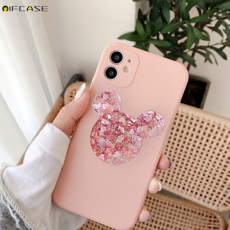 Ốp điện thoại TPU silicon mềm hình chuột Mickey Minnie cho iphone 12 Mini 12 11 Pro Max XS Max XR