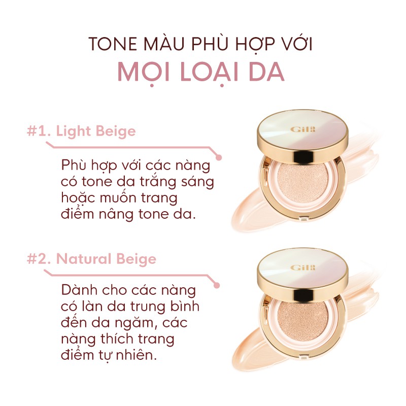 Combo Phấn nước Gilaa Long Wear DD Cushion (13g) & Gilaa Plumping Lip Serum (3.8g) | BigBuy360 - bigbuy360.vn