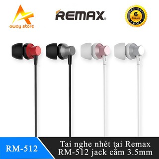 Tai Nghe Nhét Tai Có Dây REMAX RM-512 Chính Hãng, Mang Đến Cảm Giác Êm Ái Khi Đeo