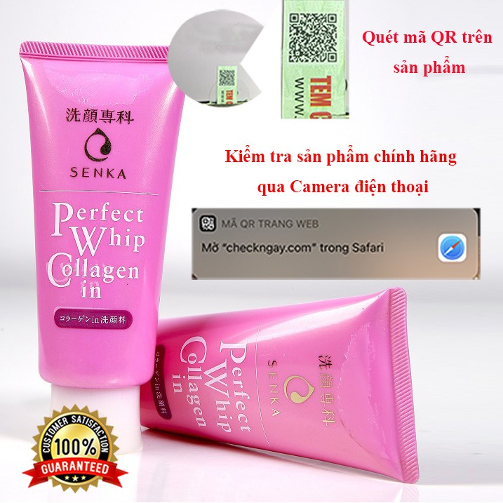 Sữa Rửa Mặt Senka Perfect Whip 120g - Nhật Bản | BigBuy360 - bigbuy360.vn