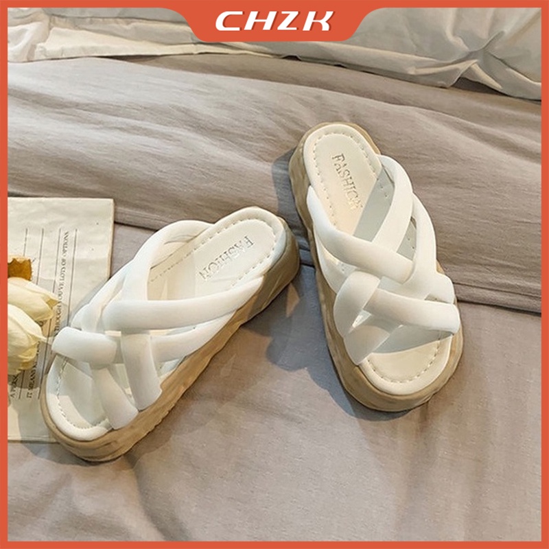 CHZK Thời trang mới Dép đi biển giản dị Dép đi biển