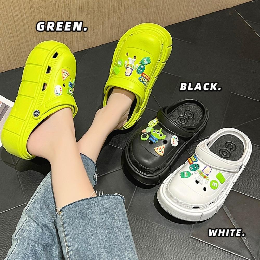 Dép sục nữ EVA siêu nhẹ cao cấp tăng chiều cao 6cm có sticker dễ thương cực kì nổi bật