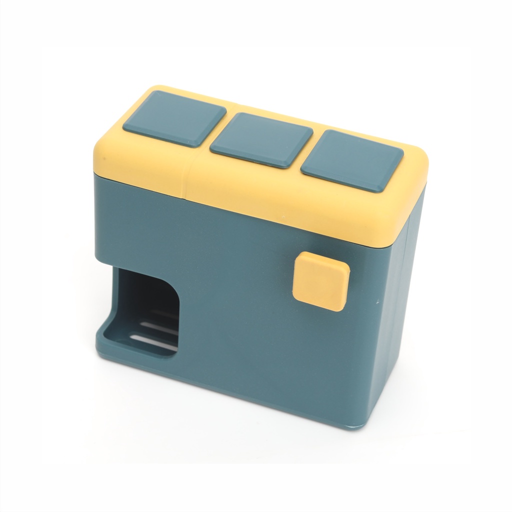 Giá Đựng Bàn Chải Đánh Răng/Cốc Súc Miệng Gắn Tường Nhà Tắm Thiết Kế Sáng Tạo Tiện Dụng