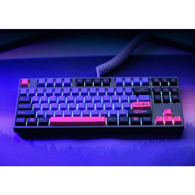 Gói phím GMK Ninja, 129 phím Keycaps Cherry Profile DYE-SUB Cá nhân hóa GMK Keycaps cho Bàn phím cơ / Bàn phím cơ trò chơi Ninja