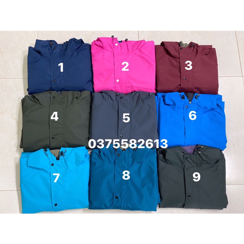 Áo mưa măng tô nam nữ 2 lớp chống thấm cao cấp nhật hàn