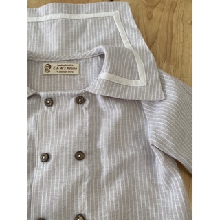 Bộ linen áo kẻ sọc