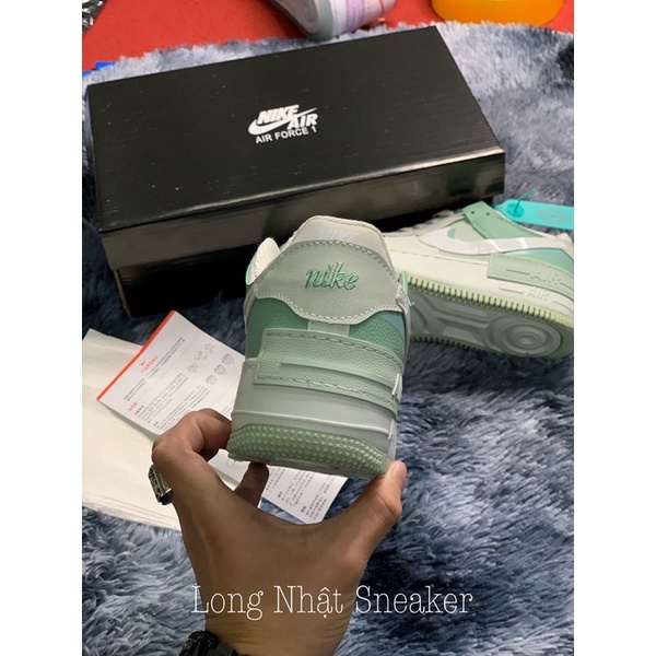 Giày Sneaker AF1 Shadow Xanh Giày Thể Thao Nam Nữ Thấp Cổ