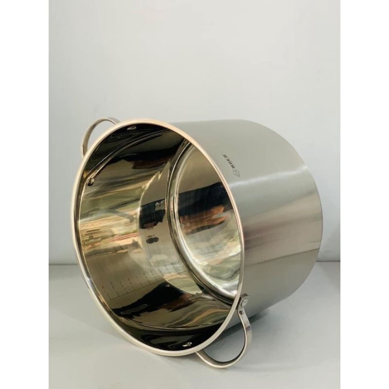 Nồi inox 304 Arber 11 lít, nồi luộc gà cao cấp, xoong inox 3 đáy siêu dày siêu chắc chắn
