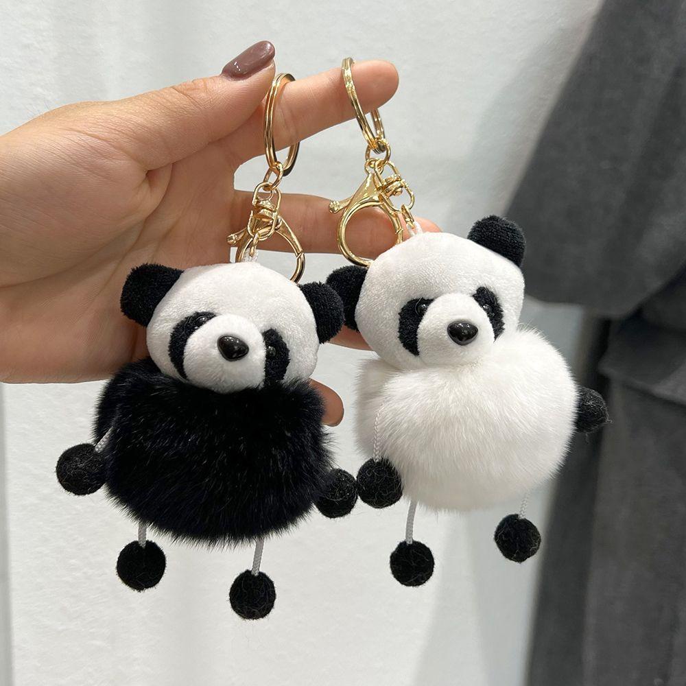 Móc Khóa Hình Gấu Trúc Nhồi Bông Xinh Xắn