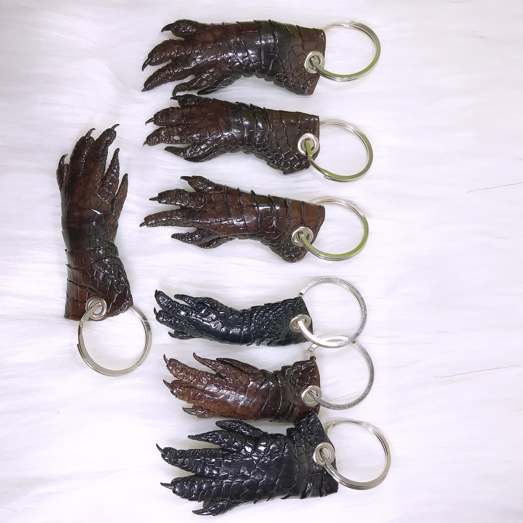 MÓC KHÓA CHÂN CÁ SẤU THẬT 100%