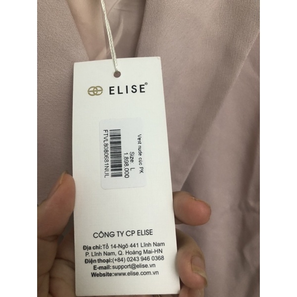 Elise newtag áo blazer/vest kem mới nguyên tag M/L/XL