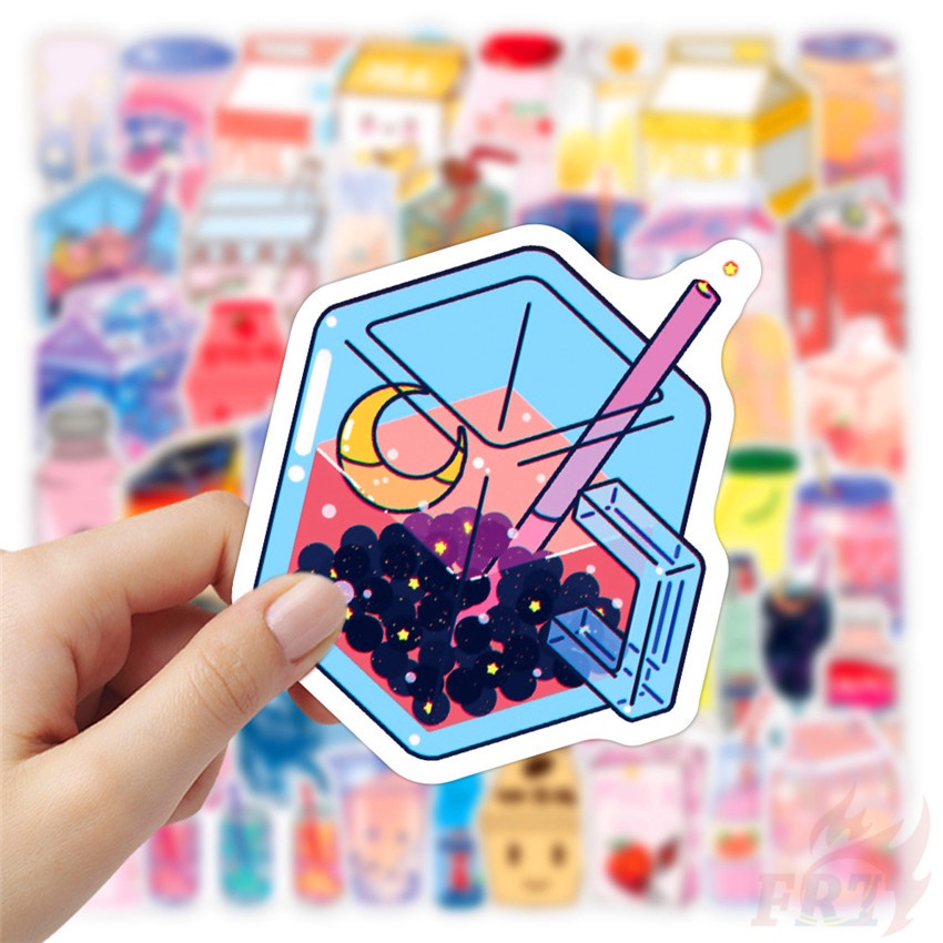 ❉ Miếng Dán Hình Đồ Uống I Want A Drink Series 02 Vui Nhộn ❉ Bộ 50 Miếng Dán Trang Trí Vali Laptop Ván Trượt DIY Thời Trang
