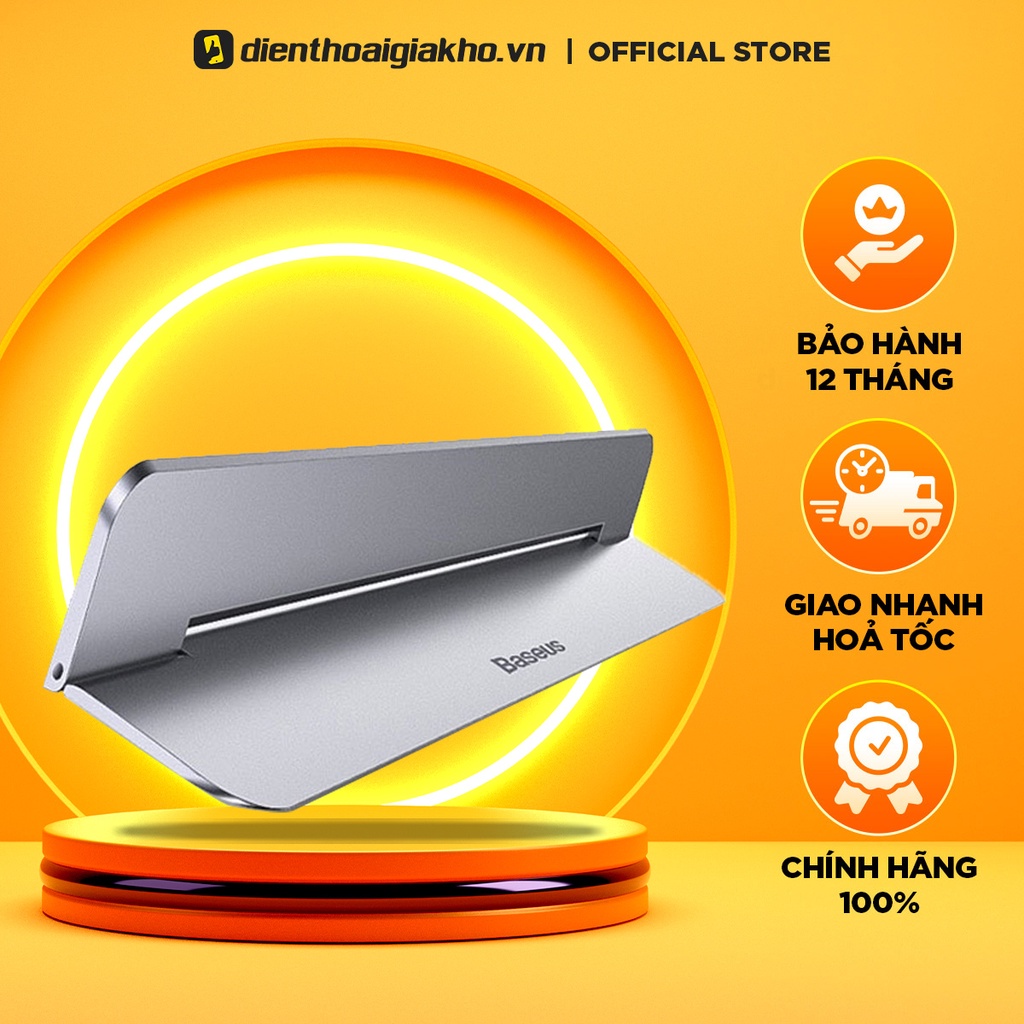 Đế Nâng Tản Nhiệt Baseus Papery Notebook Holder Hợp Kim Nhôm Độ Nghiêng 8°