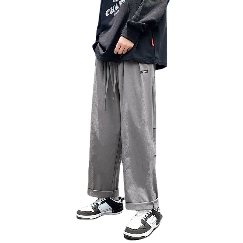 Quần Dài Dáng Rộng Lưng Thun Co Giãn Thoải Mái Phong Cách Hàn Quốc Thời Trang Cho Nam size M-3XL