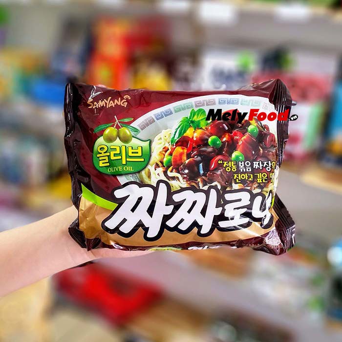 [Lốc 5 gói] Mì tương đen Samyang dầu Olive Hàn Quốc