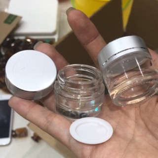 Hũ kem thủy tinh nắp bạc 5G