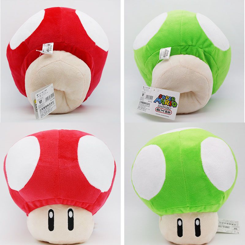 Búp Bê Nhồi Bông Hình Nấm Mario Dễ Thương 2 Màu