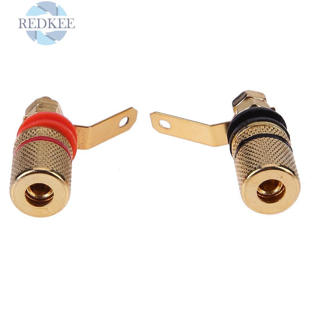 Set 2 Đầu Cắm Loa Mạ Vàng 4mm