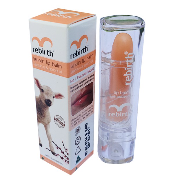 Son dưỡng môi nhau thai cừu chống khô và nứt nẻ Rebirth Úc
