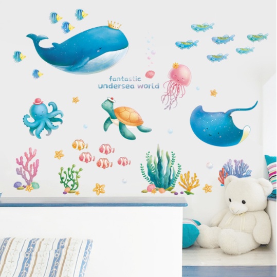 Decal trang trí tường - Đại dương xanh