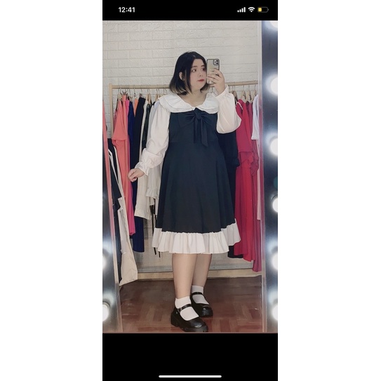 váy phối trắng bigsize 80-140kg