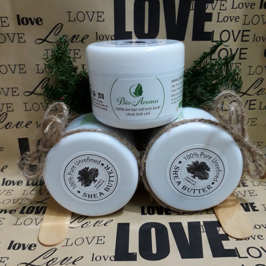 Bơ hạt mỡ thô nguyên chất 100gr - Bio Aroma