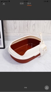 Khay vệ sinh +xẻng kute cho mèo
