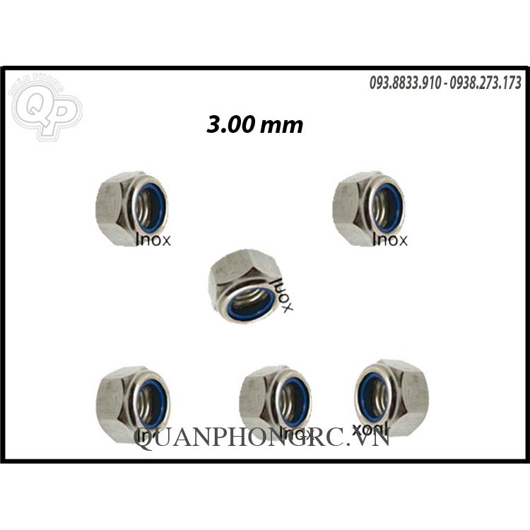 Tán 3.0mm (10 con/ bộ)