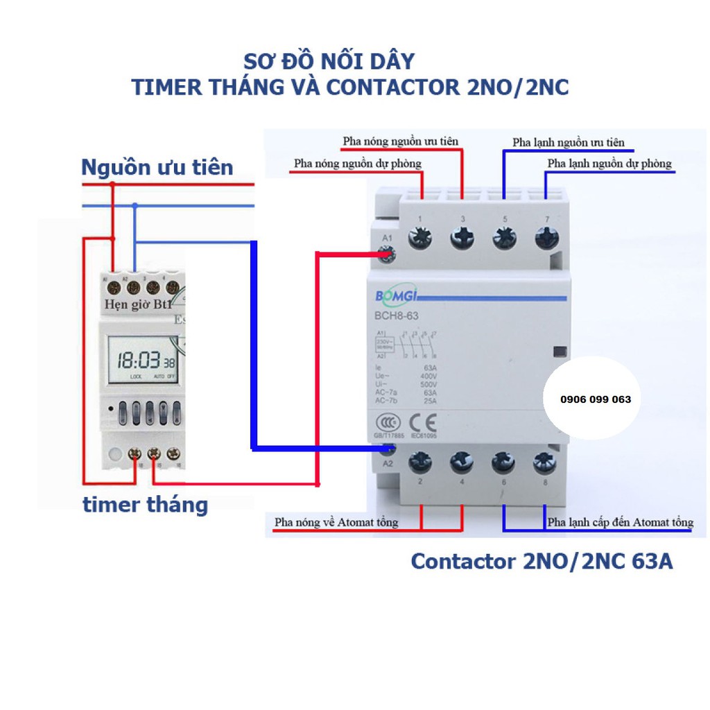 [NKG-5 ] Bộ  Timer hẹn thời gian tắt mở theo chu kỳ THÁNG- Timer tháng