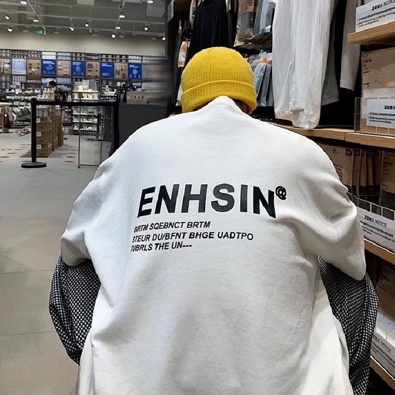 Áo Thun Tay Ngắn Dáng Rộng In Chữ Thời Trang Mùa Hè Cho Nam Giới [M-5XL]