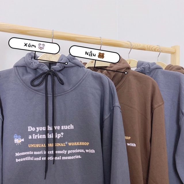 Áo Khoác Hoodie FREESHIP Áo Hoodie Nỉ Bông FRIENDSHIP ❤️