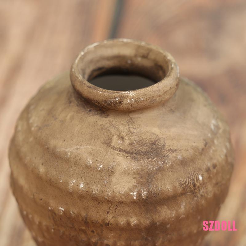 Lọ Gốm Sứ Đựng Hoa Trang Trí Nhà Búp Bê Tỉ Lệ 1:12