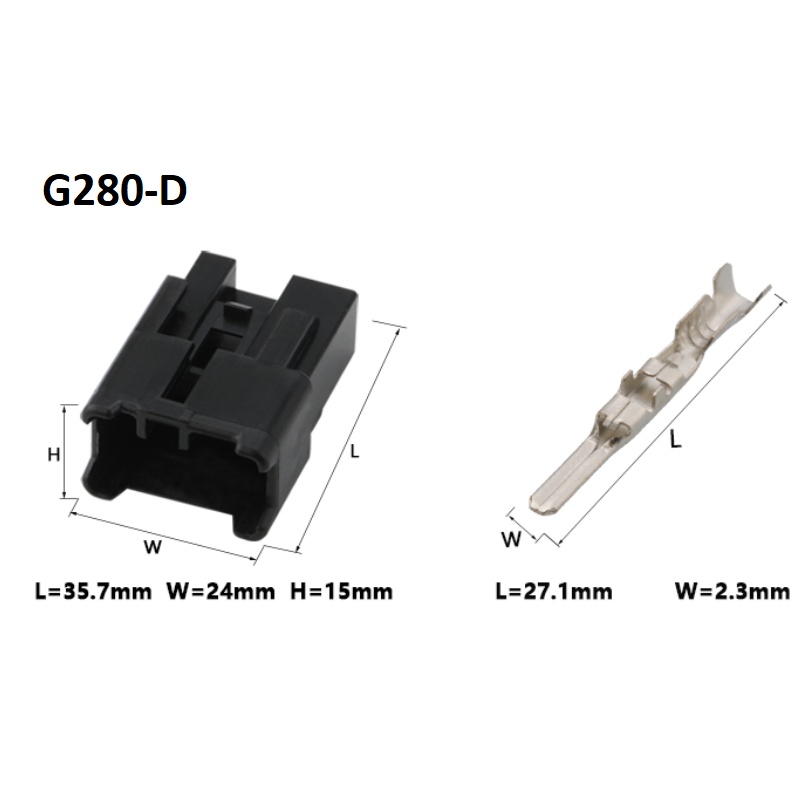 G280-Giắc cắm âm thanh xe hơi 8 lỗ cắm đèn flash kép 2.3MM