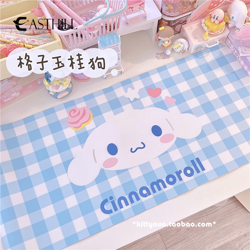 Thảm Dài Trải Bàn Chống Dầu Họa Tiết Sọc Caro Màu Sắc Macaron