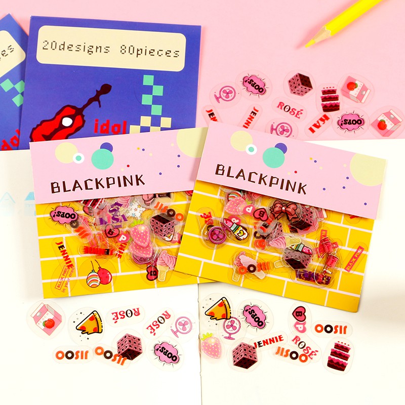 Set sticker mini EXO BTS TFBOYS BLACKPINK