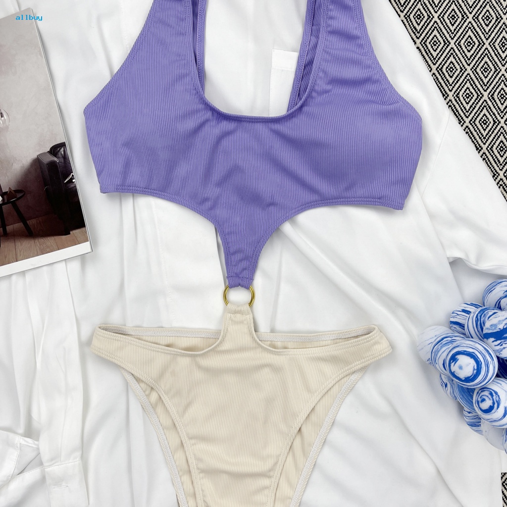 Allbuy Bodysuit Bơi Kết Cấu Tinh Tế