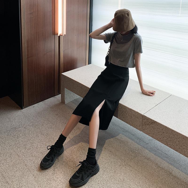 Chân Váy Chữ A Dài SANMAY Chân váy Midi xẻ tà suông Cá tính, Dáng dài nữ Công sở xinh yêu Hàn Quốc CV001 | BigBuy360 - bigbuy360.vn