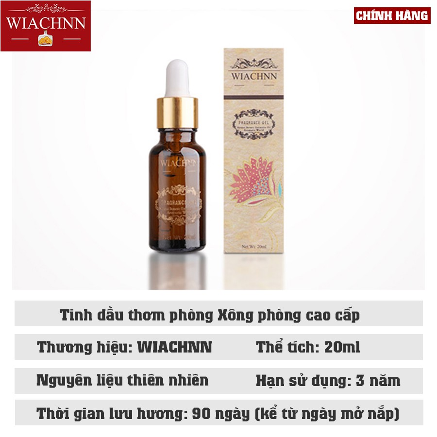 Tinh Dầu Thơm Thiên Nhiên Nguyên Chất Xông Phòng WIACHNN 20ml Tỏa Hương Thơm Khử Mùi X50