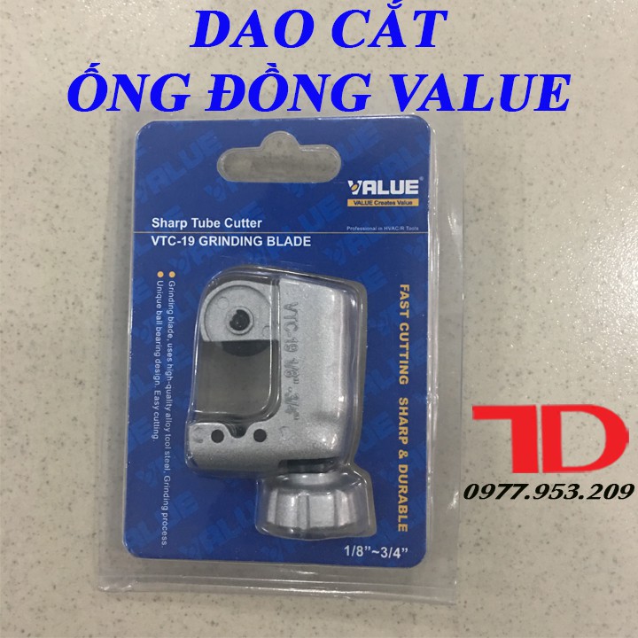 Dao cắt ống đồng mini VALUE phi 6 đến phi 16