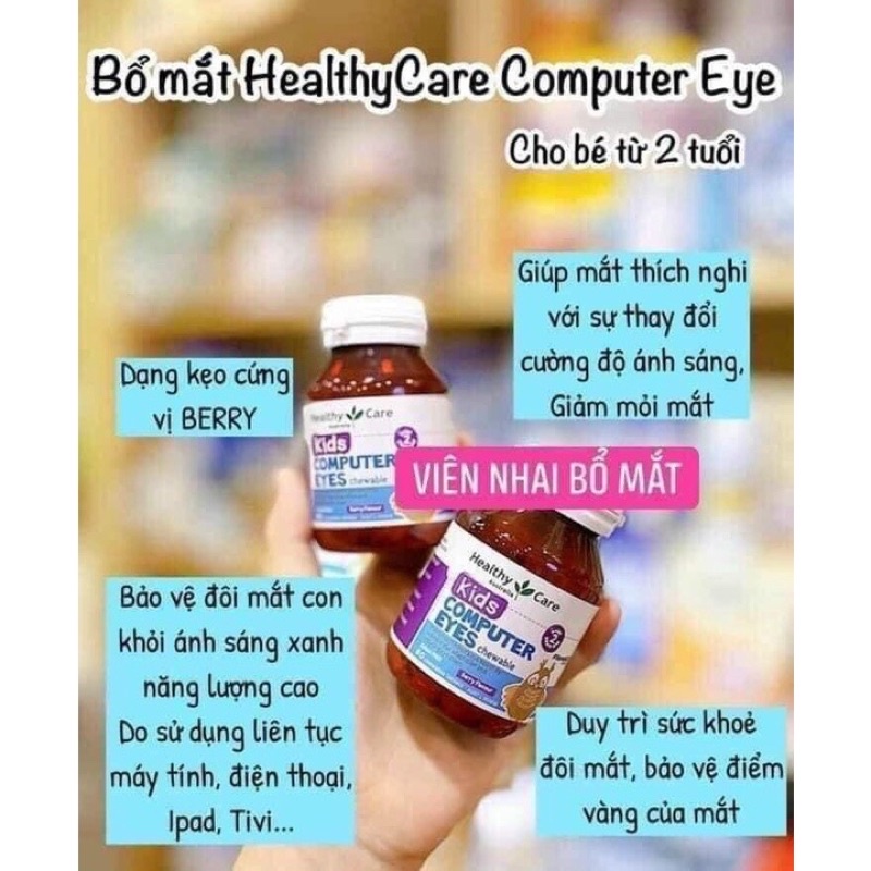 Viên nhai bổ mắt Computer Eyes Healthy Care 60 viên