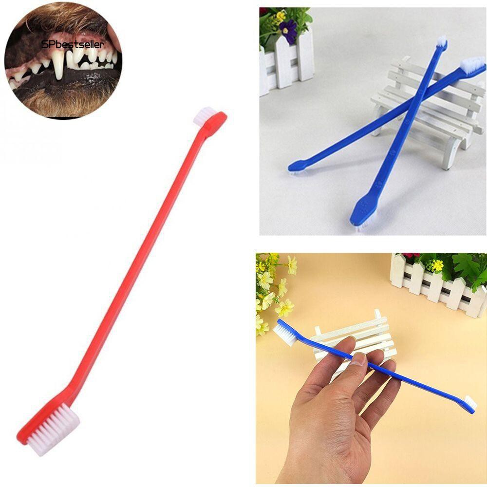 Bàn chải đánh răng thú cưng thiết kế hai đầu mềm mại chăm sóc hiệu quả