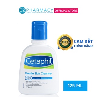 Sữa rửa mặt Cetaphil Gentle Skin Cleanser - Sữa rửa mặt làm sạch dịu nhẹ không xà phòng Canada - chai nhỏ 125ml