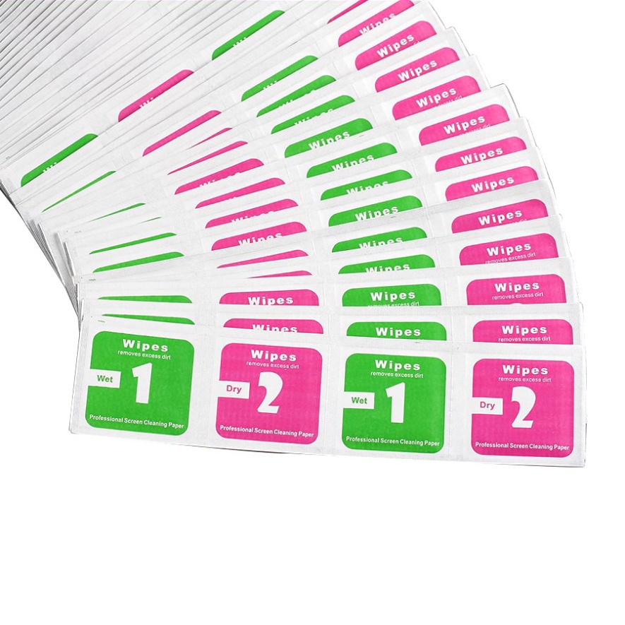 Giấy Lau 1 2 Cho Kính Cường Lực iphone 5/5s/6/6s/7/7plus/8/8plus - 3x